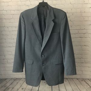 Vintage Givenchy Gentlemen for Chequers Jacket in Gray with Subtle Pin Stripe